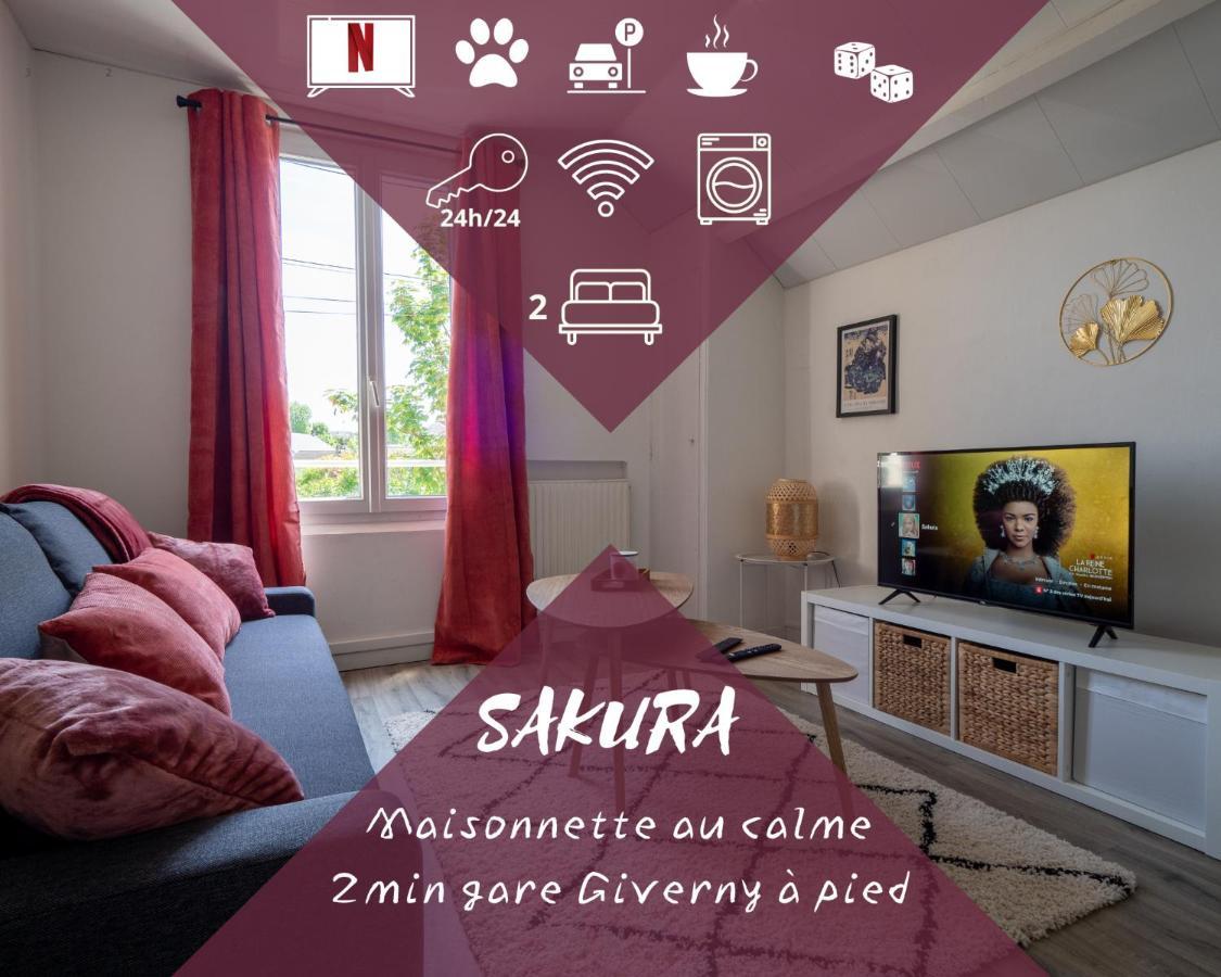 Sakura -Maisonnette Gare Giverny Villa Vernon  Dış mekan fotoğraf